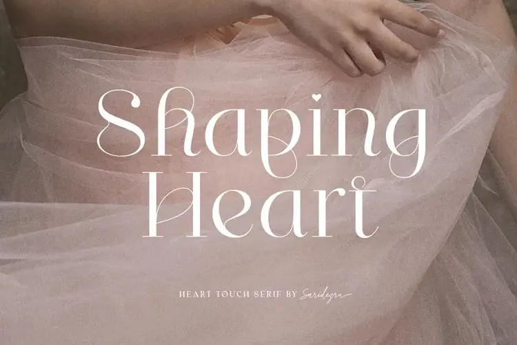 Shaping Heart Font