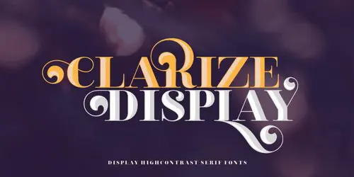 Clarize Display Font Family