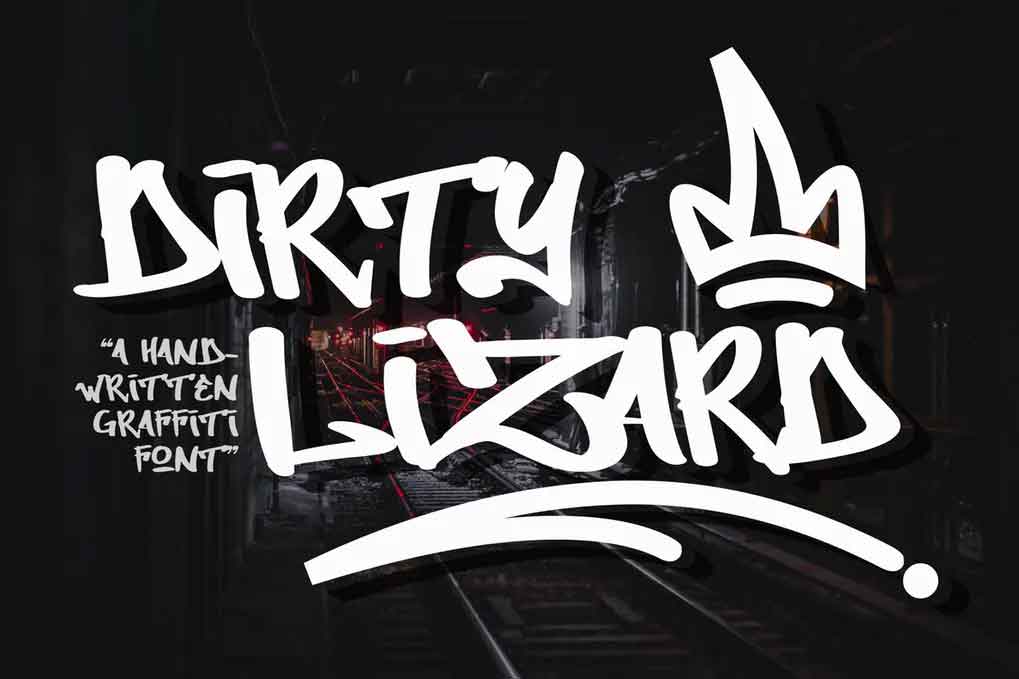 Dirty Lizard Graffiti Font