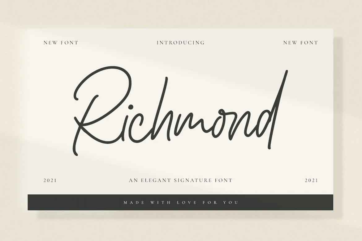 Richmond Signature Font