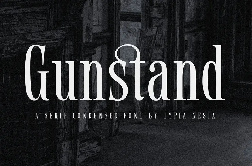 Gunstand - Condensed Serif