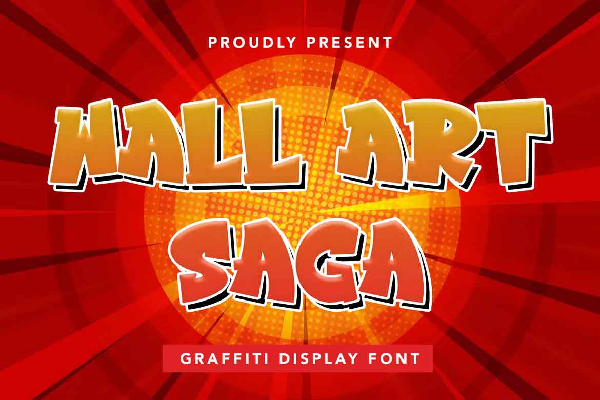 Wall Art Saga Font