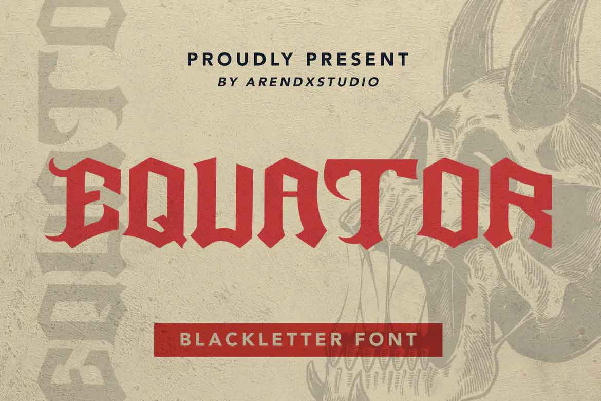 Equator Blackletter Font