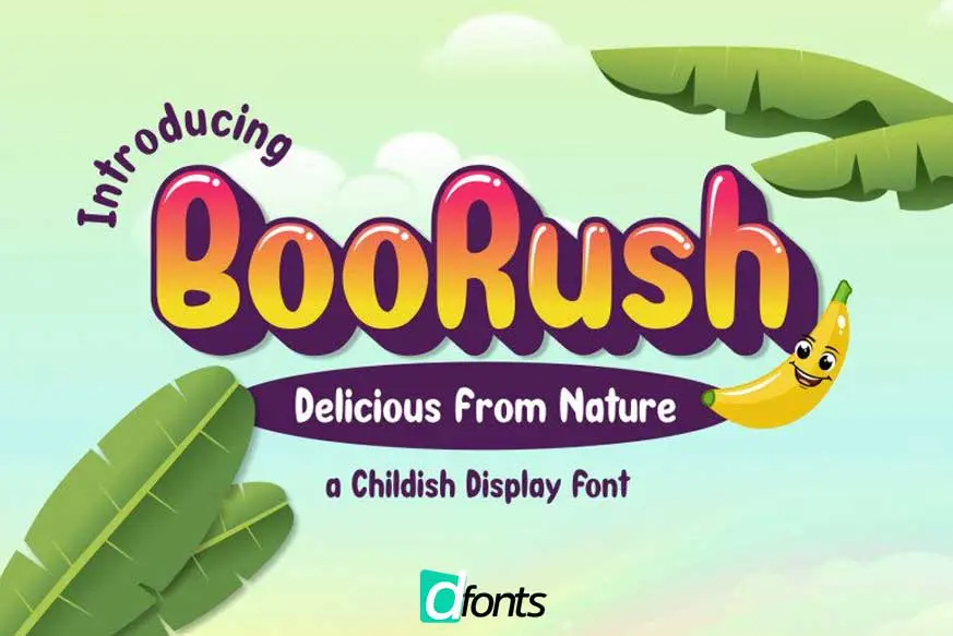 BooRush Display Font