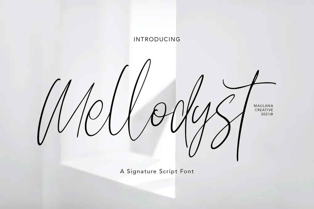 Mellodyst Signature Font