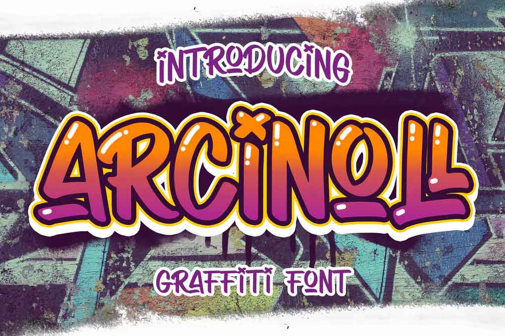 Arcinoll - Graffiti Font