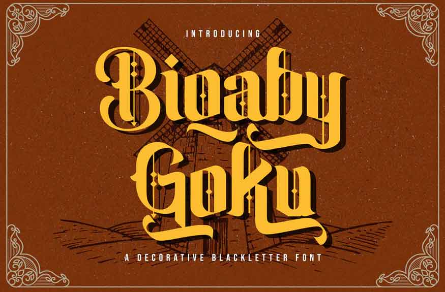 Biqaby Goku Font