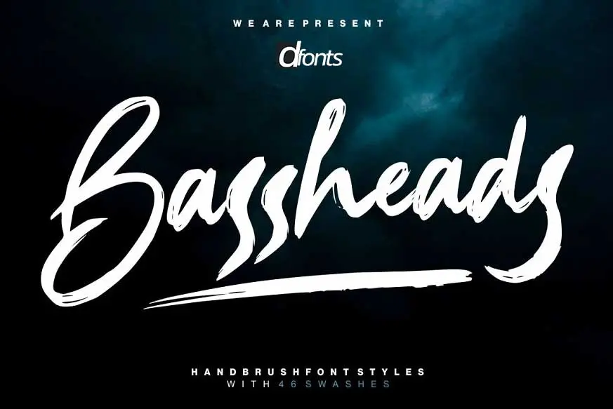 Bassheads - Handbrush Font