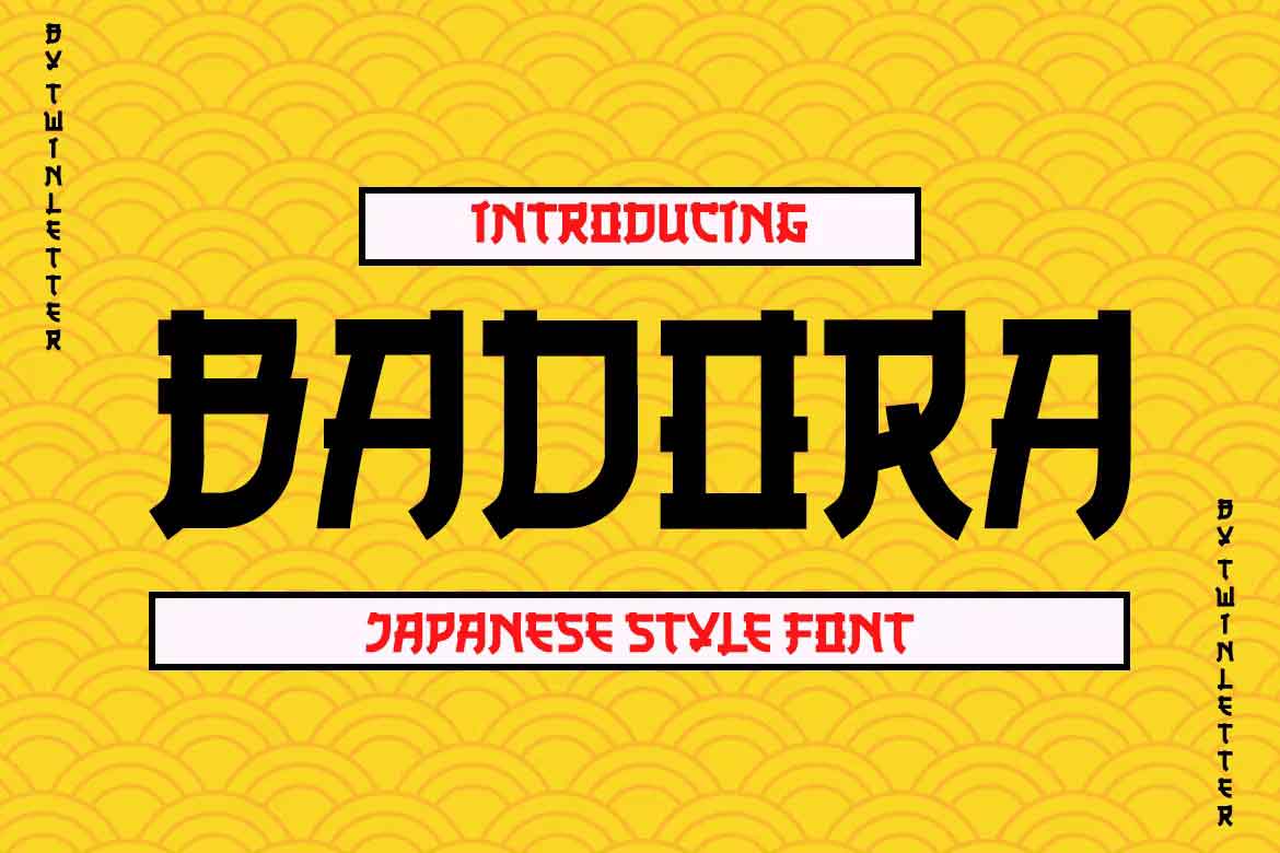 Badora Faux Japanese Font