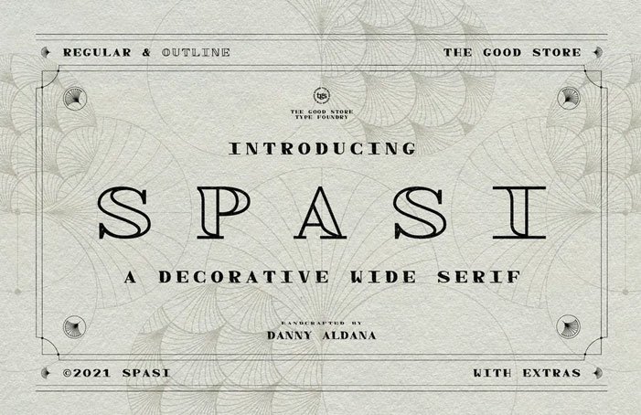 Spasi Decorative Wide Serif