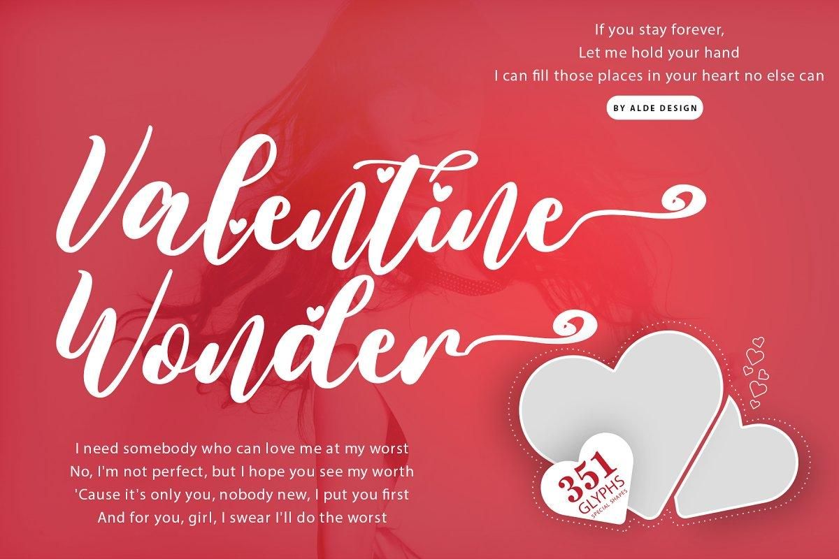 Valentine Wonder Font