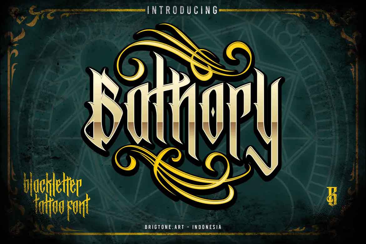 Bathory - Blackletter font