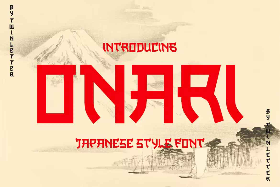 Onari Faux Japanese Font