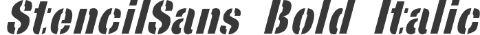 StencilSans Bold Italic