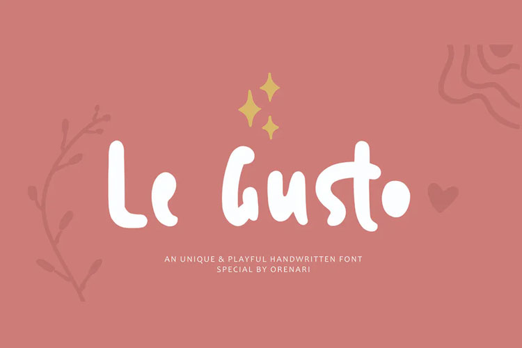 Le Gusto Font