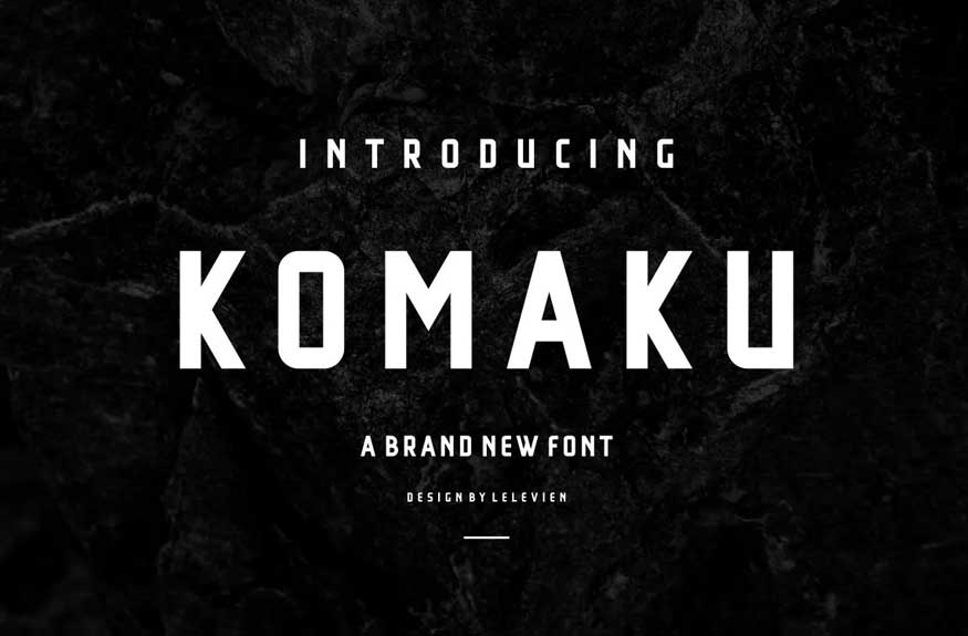 KOMAKU SERIF FONT