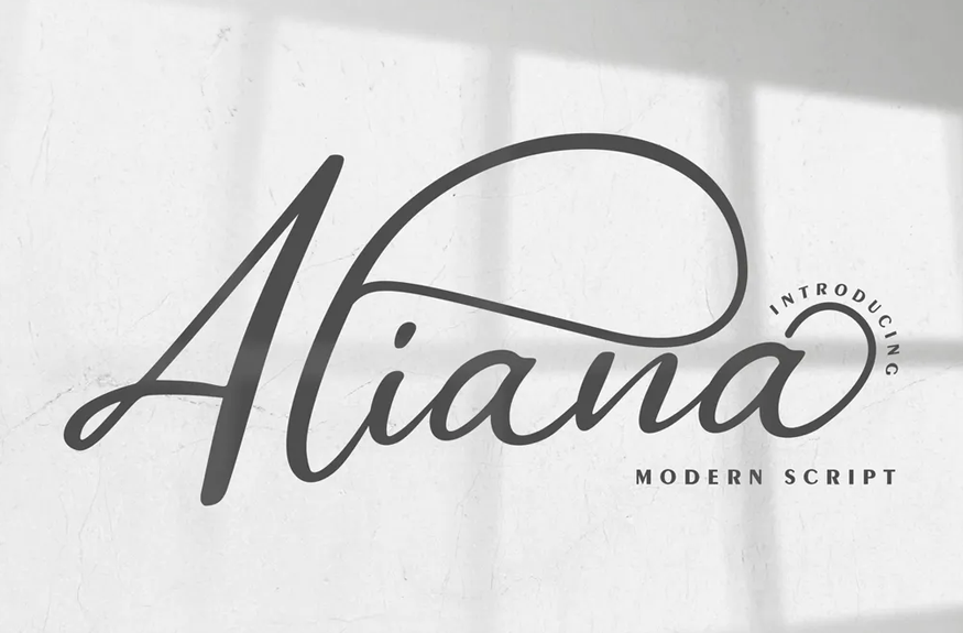 Aliana | Modern Script Font