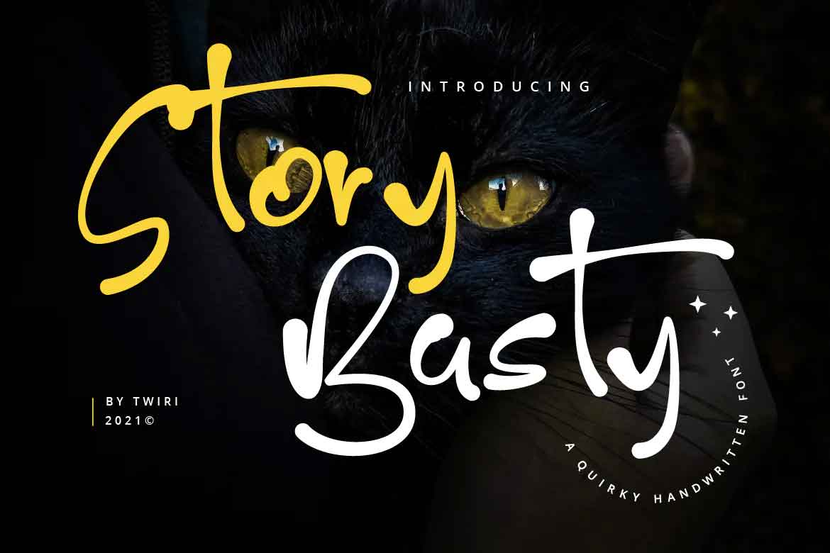 Story Basty Quirky Handwritten Font