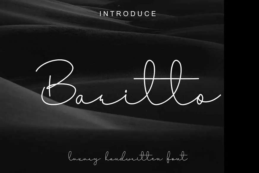 Baritto - Handwritten Font