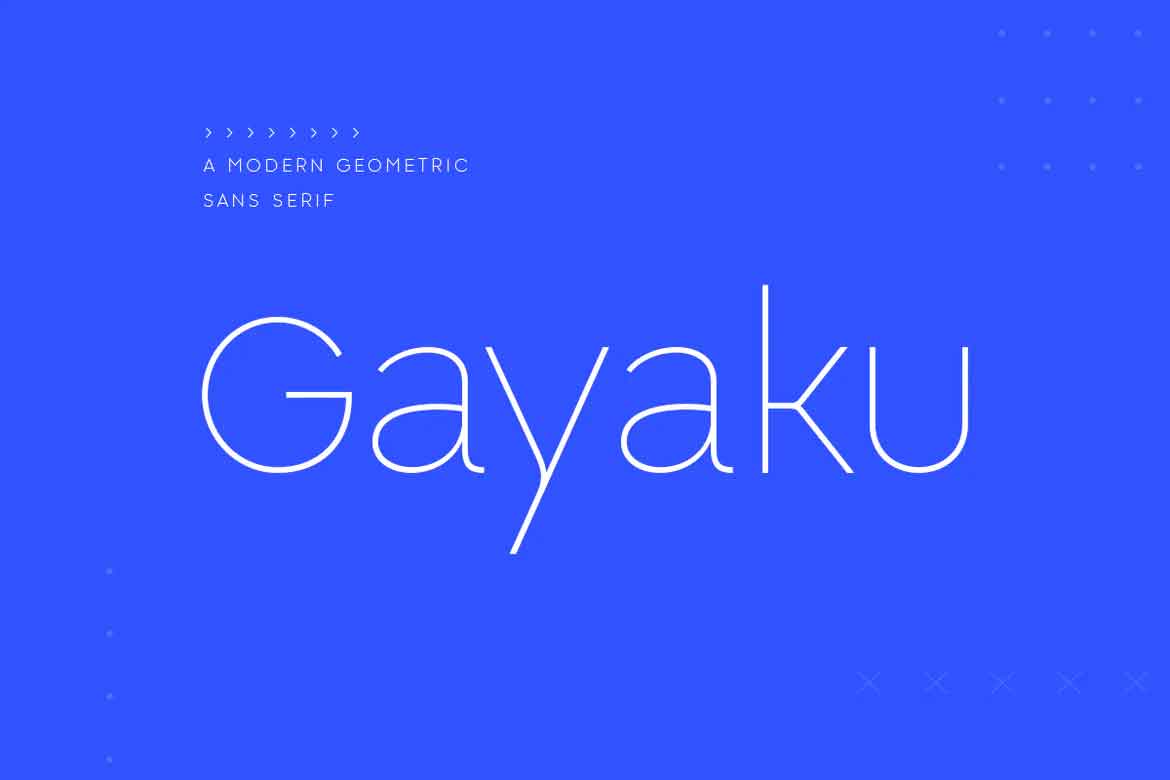 Gayaku - Modern Sans Serif Font