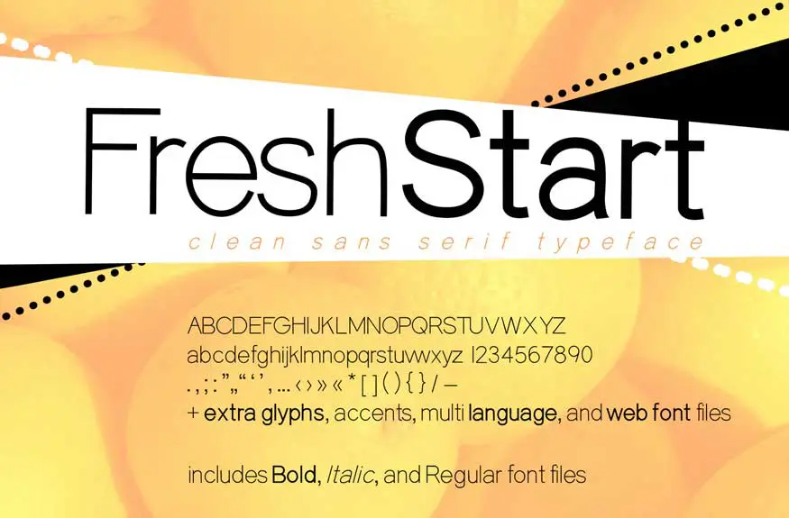 Fresh Start Font