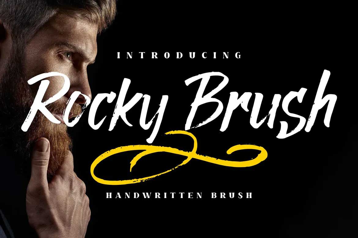 Rocky Brush Font