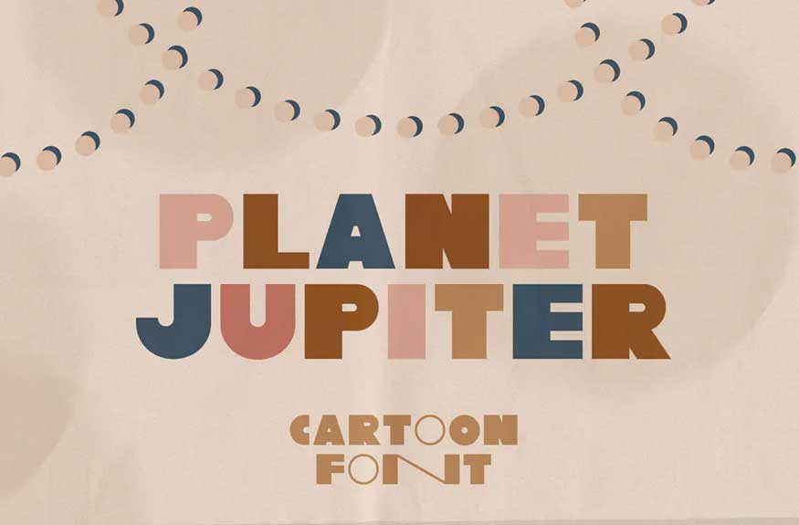 Planet Jupiter Font