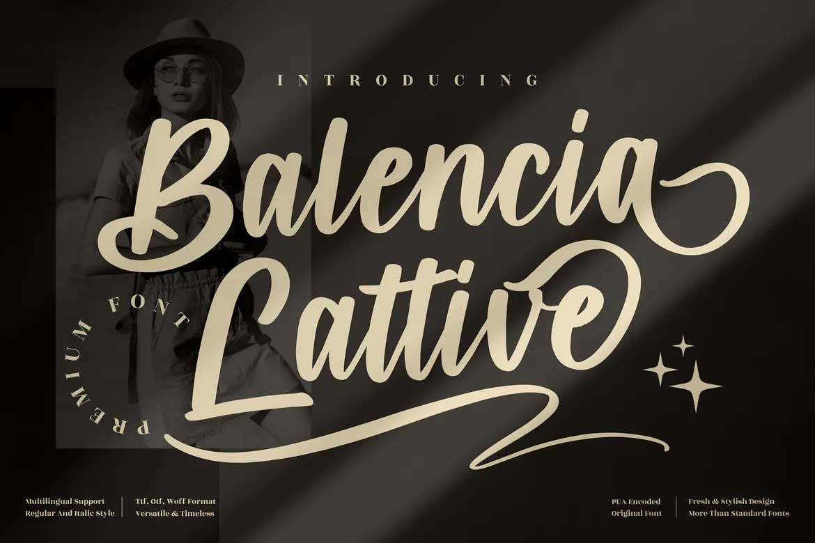 Balencia Lattive Font