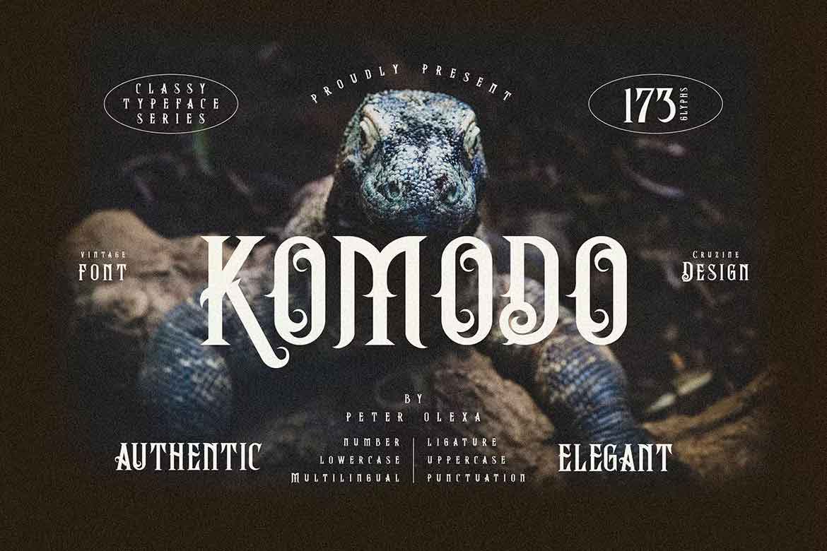 Komodo Decoative Font