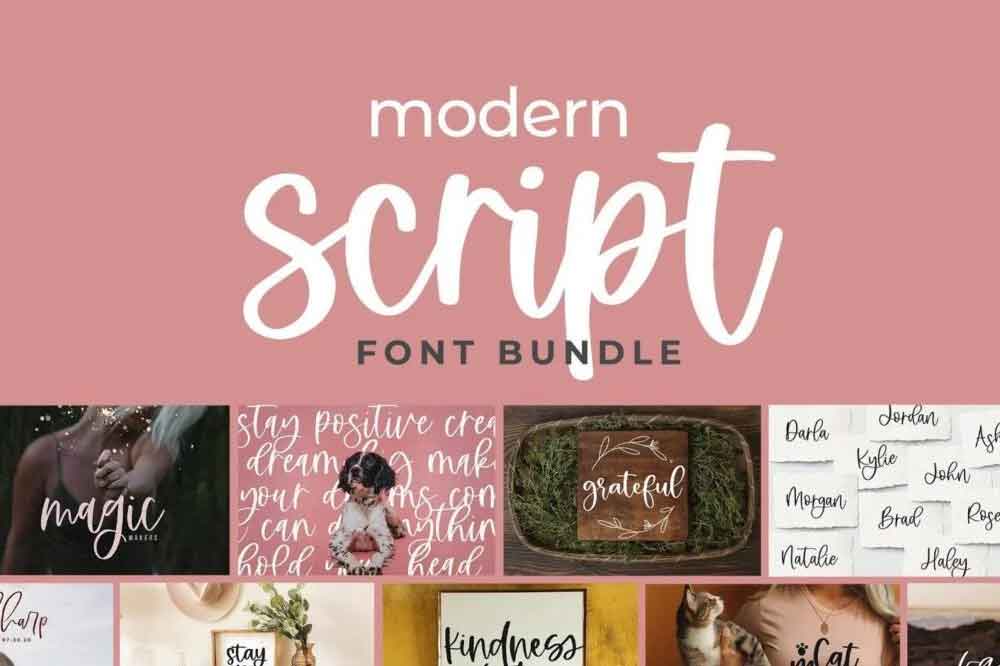Modern Script Fonts Bundle