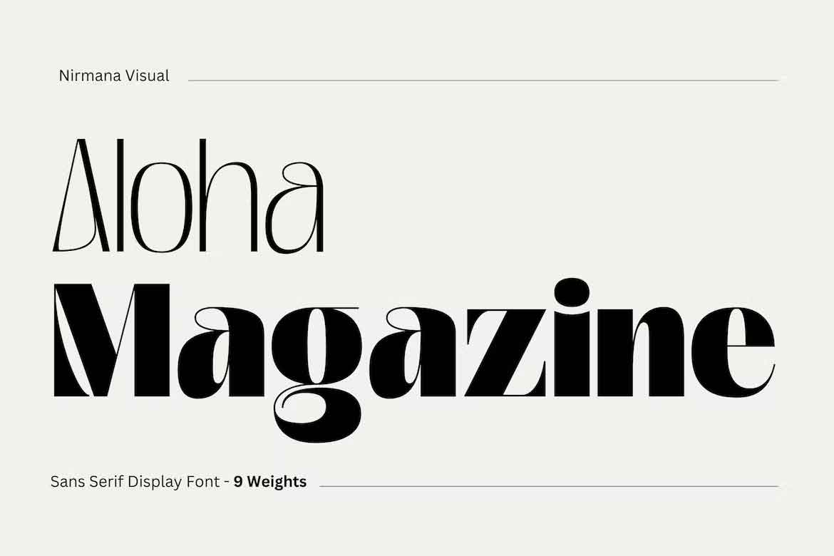 Aloha Magazine Font