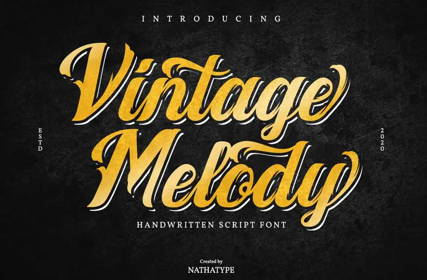 Vintage Melody Font