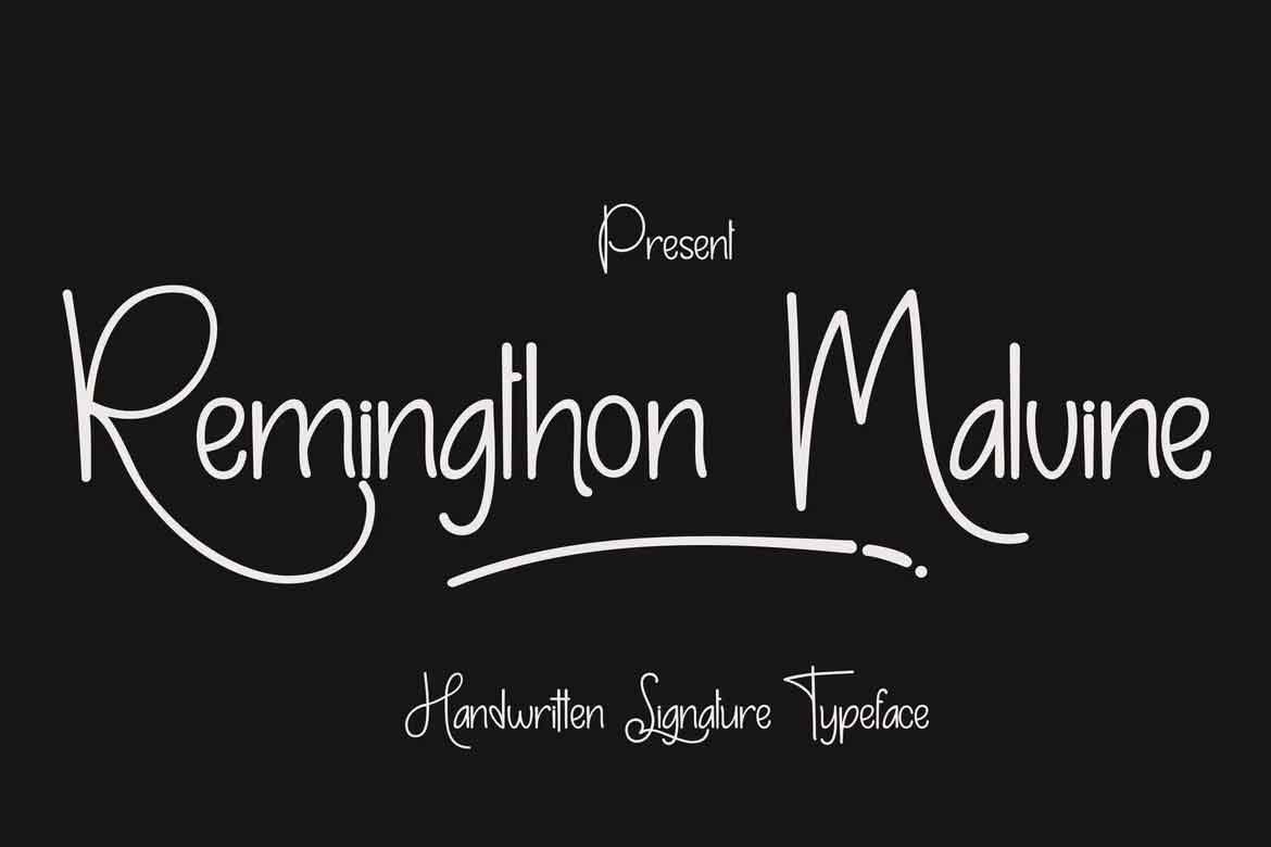 Remingthon Malvine Font