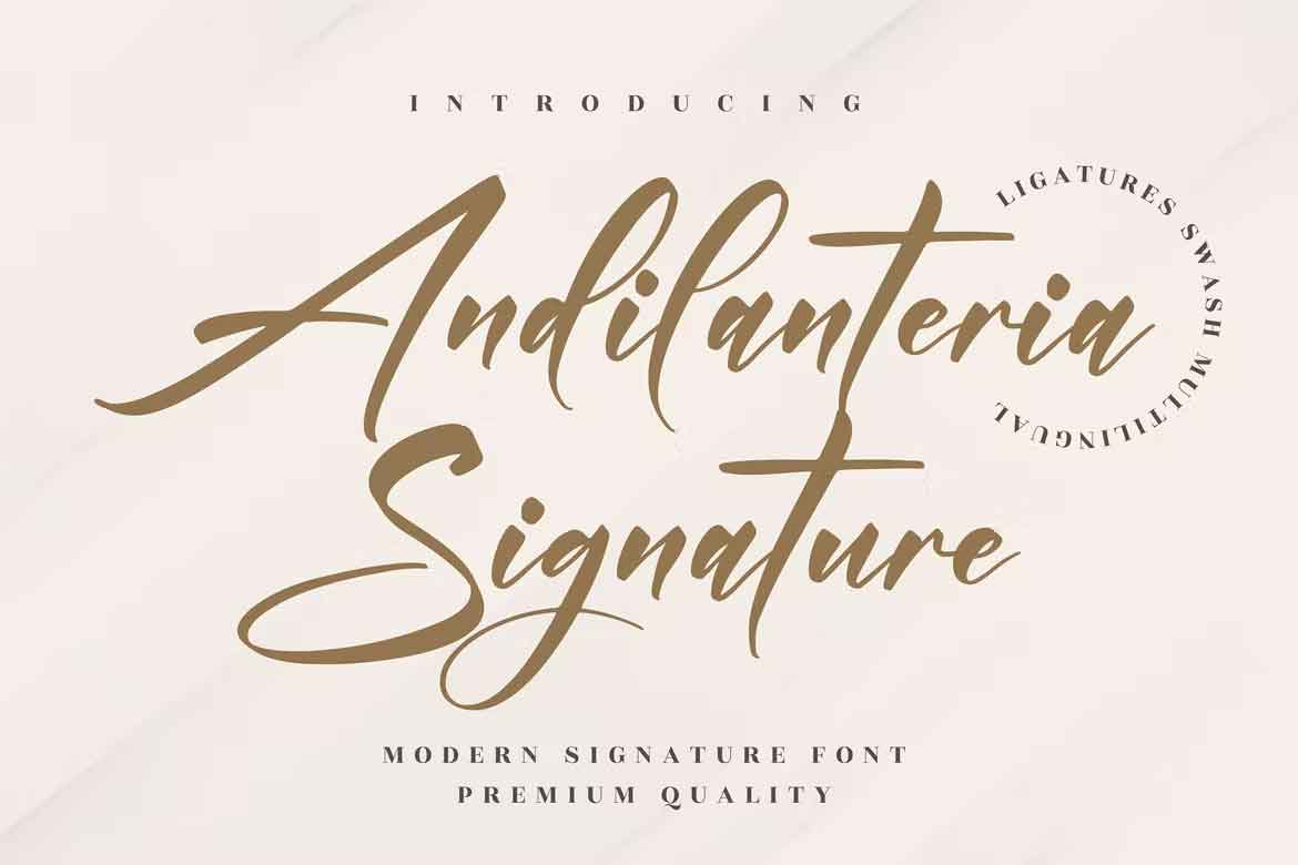 Andilanteria Signature Font