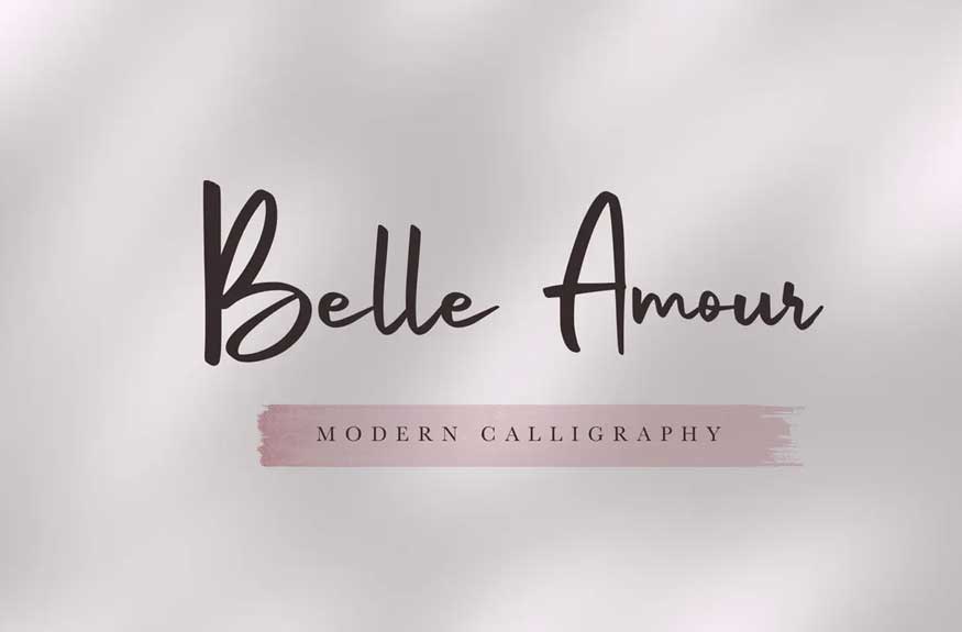 Belle Amour - Modern Calligraphy