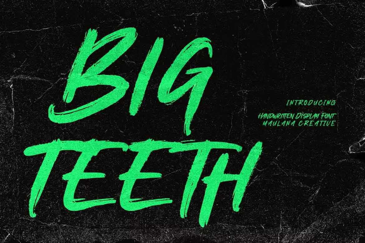 Bigteeth Font