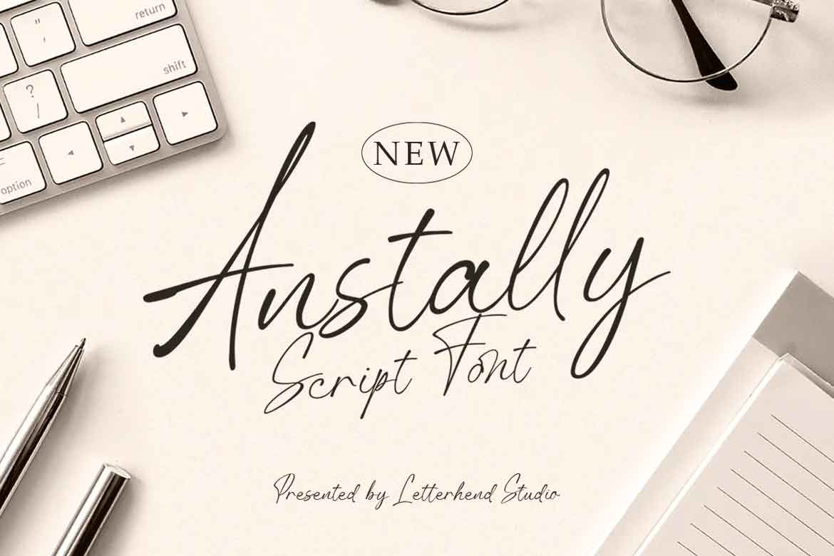 Anstally Script Font