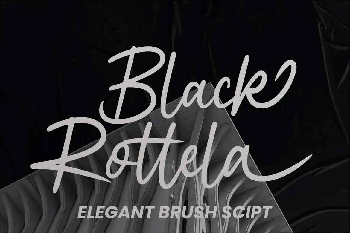 Black Rotela Script