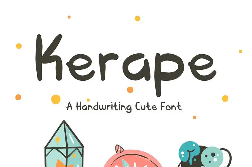 Kerape Handwriting Font