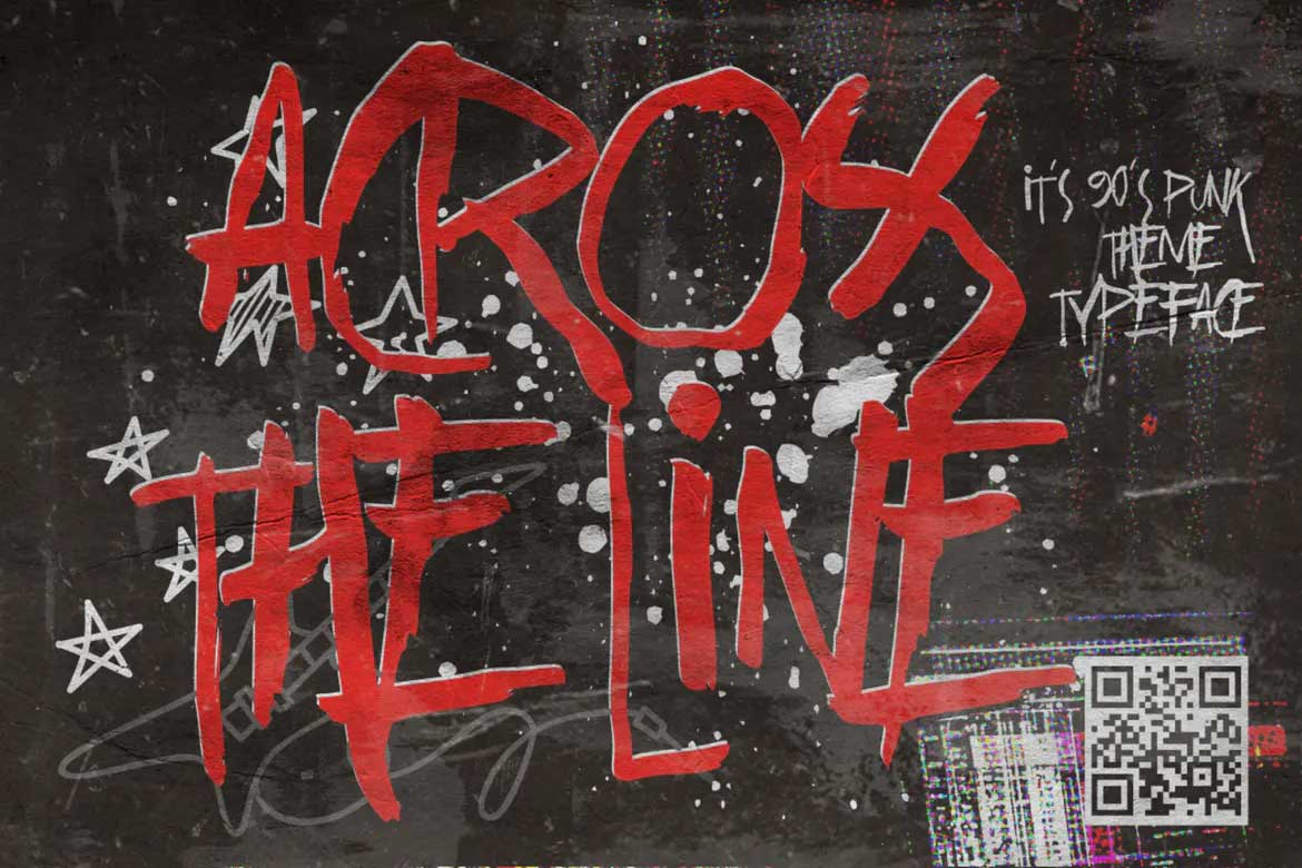 Across the Line Font