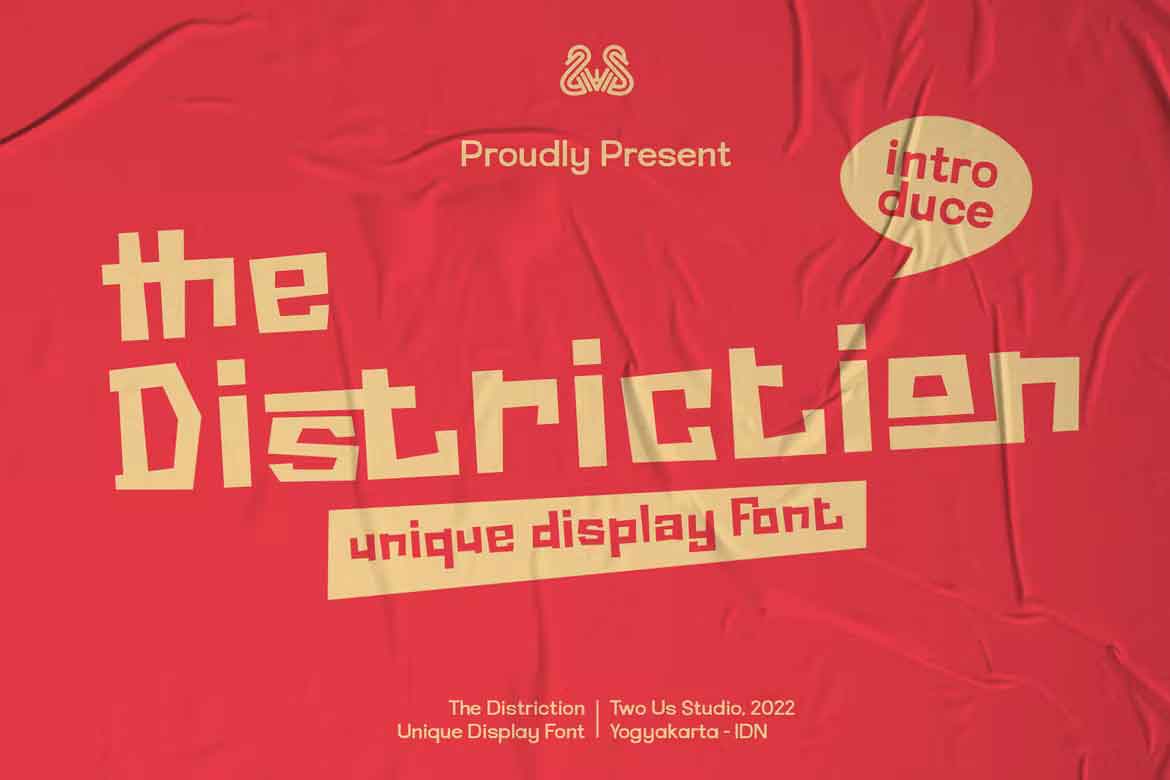 The Distriction Font