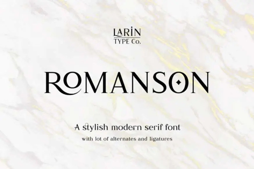 Romanson Font