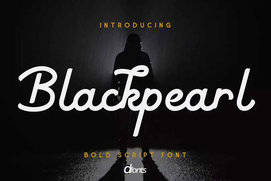 Blackpearl - Monoline Script Font