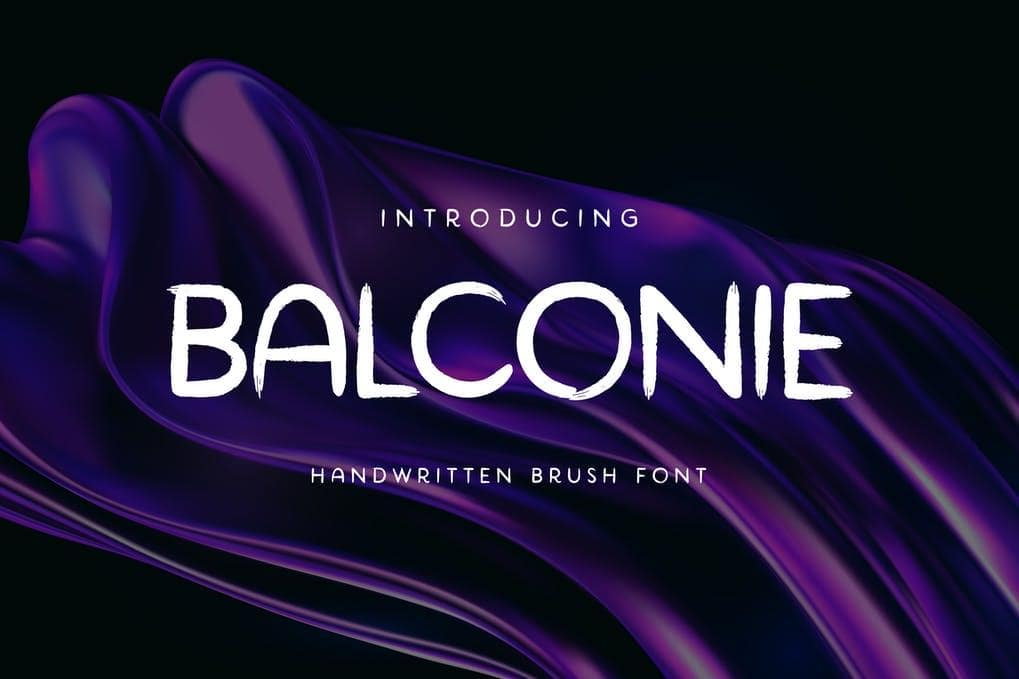 Balconie Brush Handwritten Font