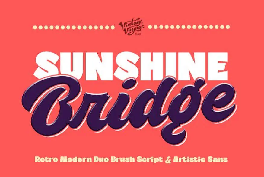 VVDS Sunshine Bridge Font Family