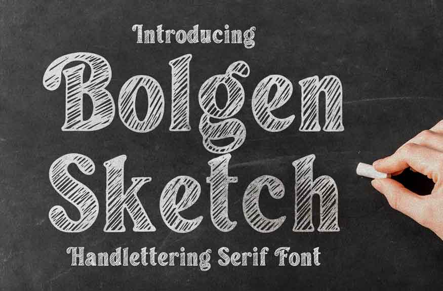 Bolgen Sketch Font