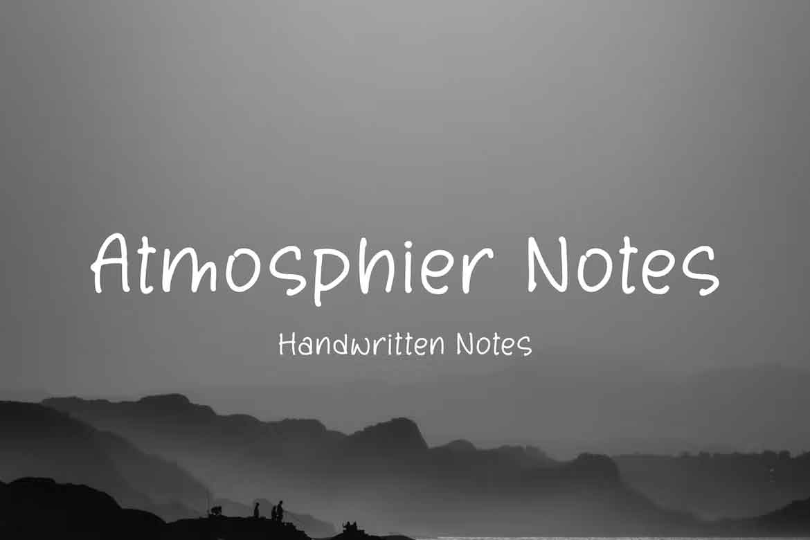 Atmosphier Notes Font