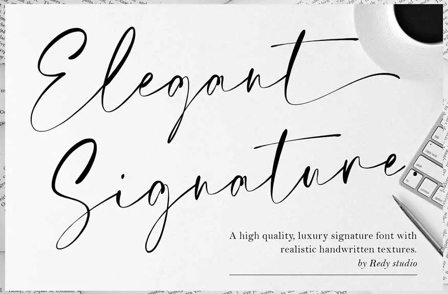 Elegant Signature Font