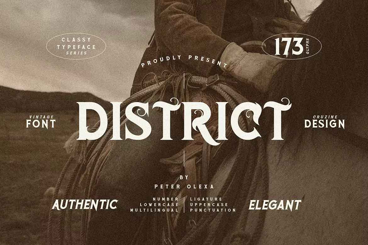 District Font
