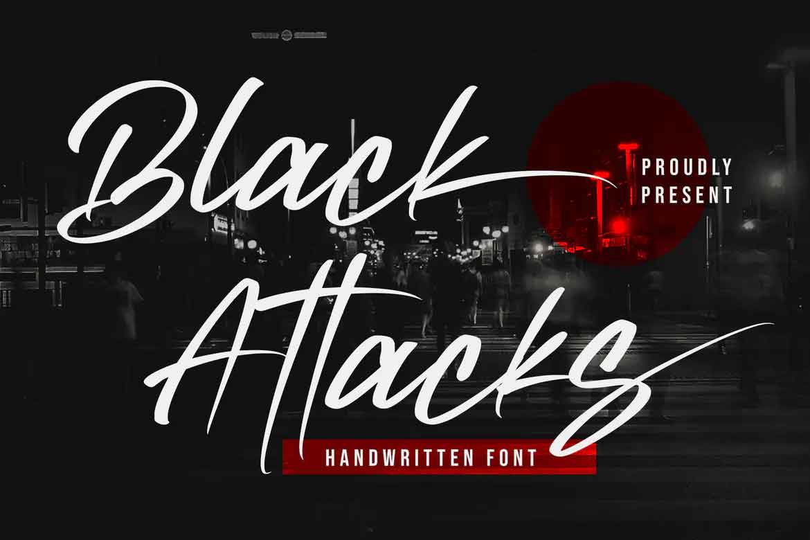 Black Attacks Font